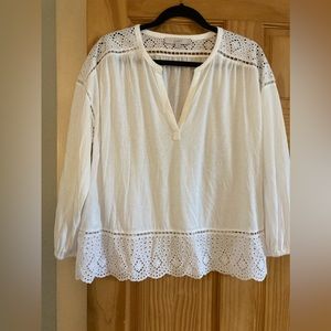 Loft White knit top